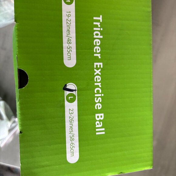 Yoga Ball Exercise Ball | Large | Open Box - Picture 3 of 3